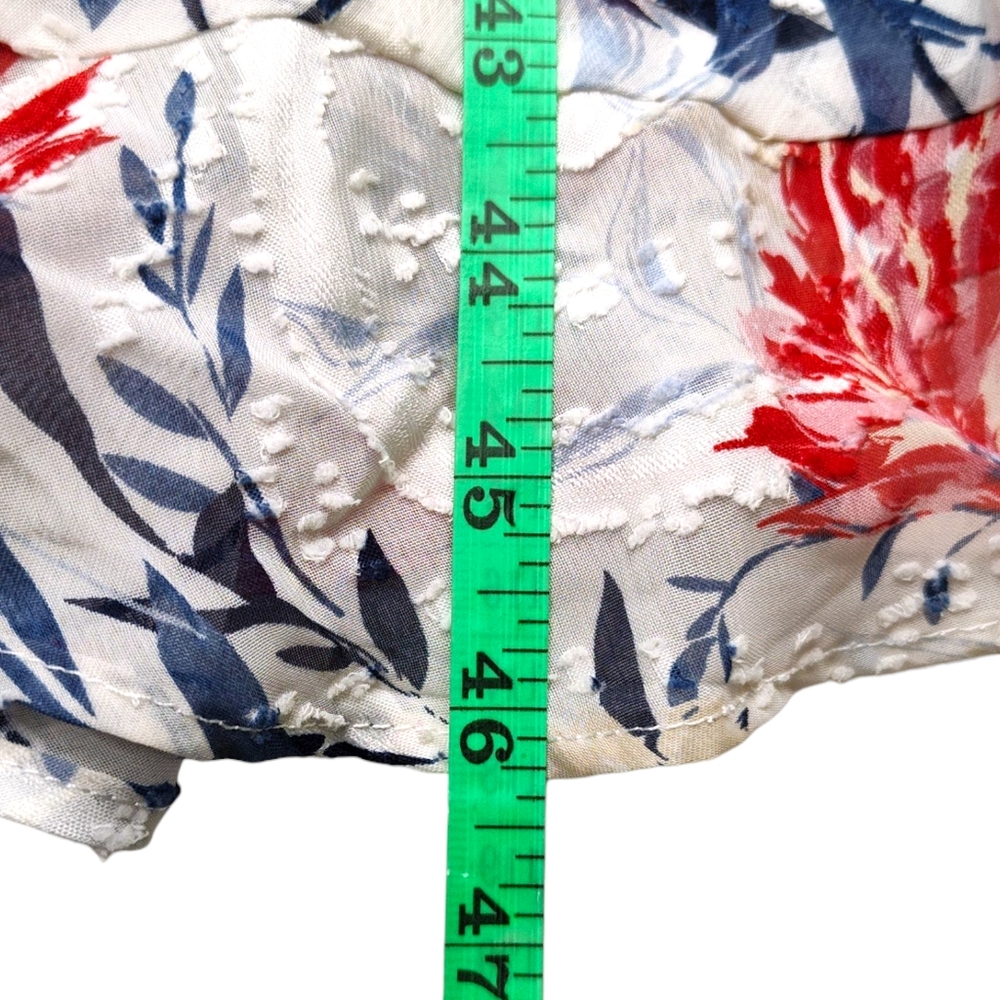 Lane Bryant Women's Elegant Floral Burnout Dress W/Tie Summer Wedding Size 16 - Picture 11 of 14